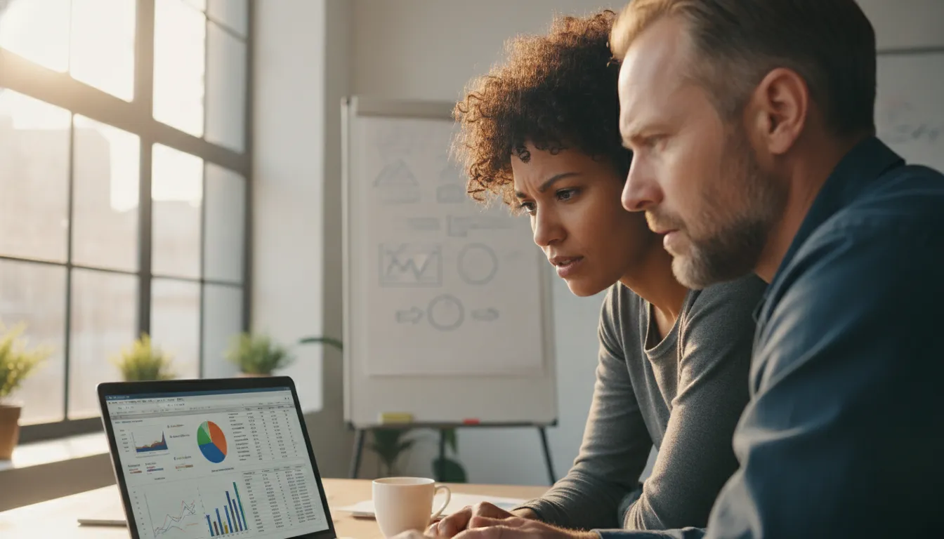 Colaboração entre empreendedores em co-working, discutindo o sonho americano para empreendedores e desafios.